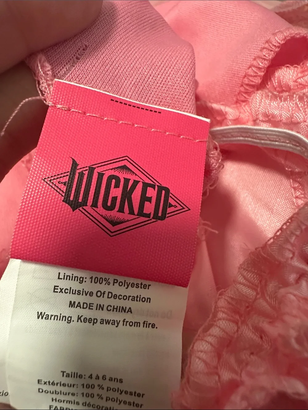 ❤️ Wicked Glinda Dress Halloween Costume Size 4/5